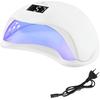Tragbare 48W UV-Gel-Lampe mit Bewegungssensor, Weiß, 22x19x11cm, Nageltrockner-Set mit 10 Nagelklammern