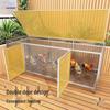 Large Rustproof Multi-Animal Coop: Pigeon, Rabbit, Chicken – Thick Iron Wire Mesh