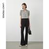 Langzi Retro High-Waist Wide-Leg Flared Suit Pants