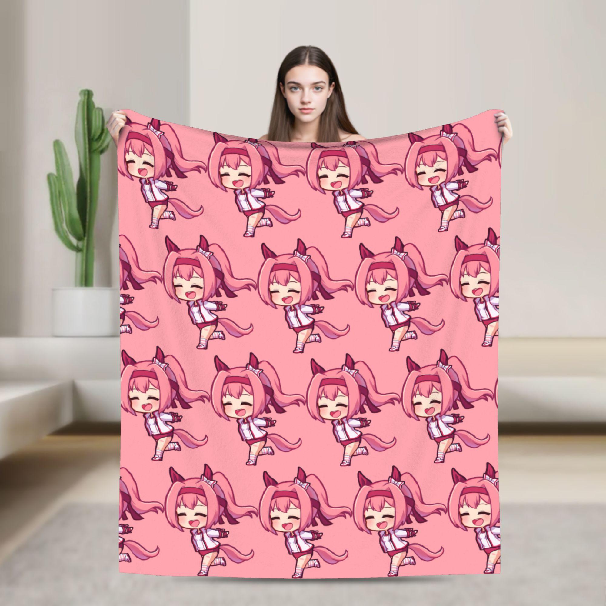 Umamusume Haru Urara Flannel Blankets Winter  Warm Soft Throw Blanket for Child Bedroom Novelty Bedspread Sofa Bed Cover 100x150cm