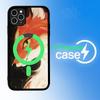 Cartoon Animal Fox Black For Magsafe Magnetic Phone Case For IPhone 16 15 17 Pro Max 11 12 13 14 Plus Cover