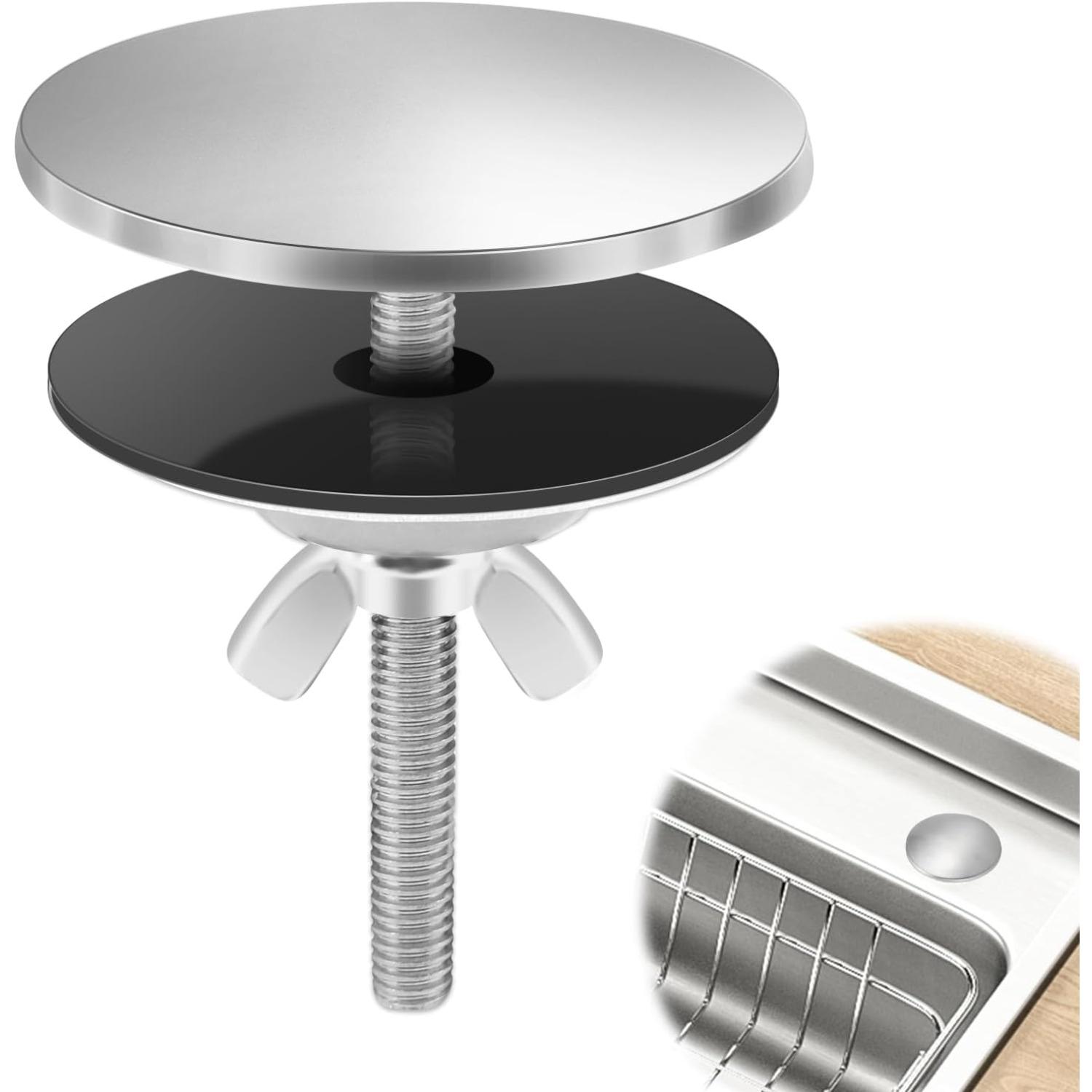 1 Pcs Sink Hole Cover Stainless Steel Tap Hole Blanking Plug for Keeping Bathroom Kitchen Sink Clean Stainless Steel Kitchen Faucet Sink Plug Hole 1PCS