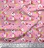 Soimoi Japan Crepe Satin Fabric Dot,Parrot & PineJuice Summer Designs Fabric Prints By Metre 42 Inch
