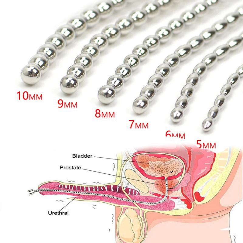 Manyjoy Stainless Steel Curved Urethral Plug 3PCS/Sets Urethral Dilators Penis Plug Dilator Ejaculation Delay for Men Catheters