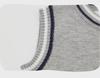 2025 Boys' Cartoon Knitted Sweater Vest - Korean Campus Style for Spring & Autumn