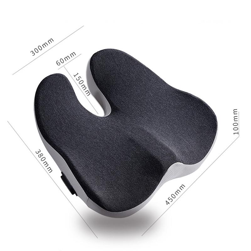 3-in-1 Heated Massage Seat Cushion with Vibration, Coccyx Support for Office & Home, Pressure Relief & Relaxation