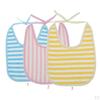 5 Pcs Waterproof Bibs Kids / Toddlers (Large Size) - Stripes Adult Bib for Eating Mealtime Cloth
