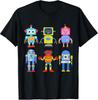 Adorable Robot Collection T-Shirt for Young Robotics Enthusiasts