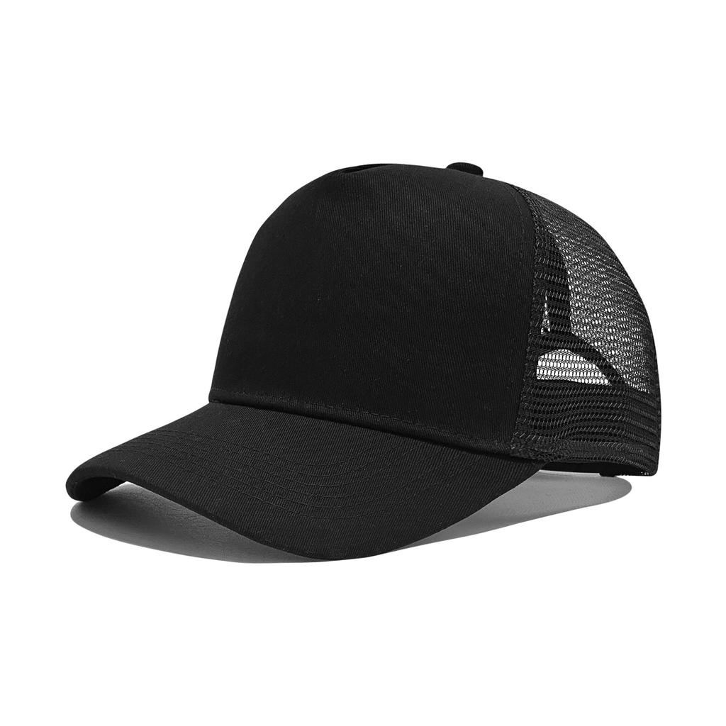 Solid Color Mesh Trucker Cap, Unisex Outdoor Breathable Baseball Cap, Available In Multiple Colors