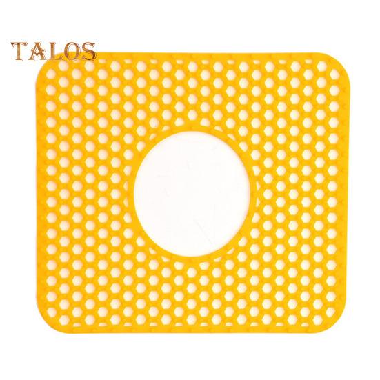 

Силиконовый коврик для раковины с центральным сливом, термостойкий, гибкий, нескользящий, легко моется, многоразовый защитный коврик для раковины лимонно-желтый