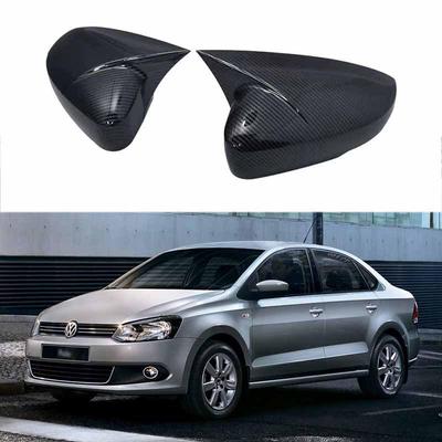 Rearview Mirror Cover Horn Decor for 2012-2017 VW Polo Mk5 6R/6C