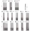 50pcs 75mm Extra Long Reach Bit Set Security Screwdriver Bits Torx Star Hex Bit