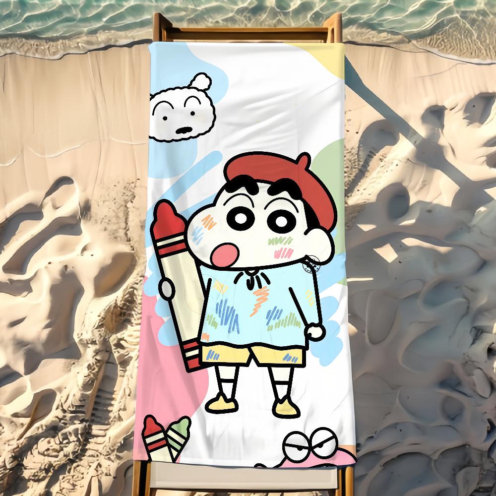 Cartoon C-Crayon S-Shin-Chan Towel Beach Towel Travel Lightweight Skin Friendly For Pool Beach Camping Cruise Summer