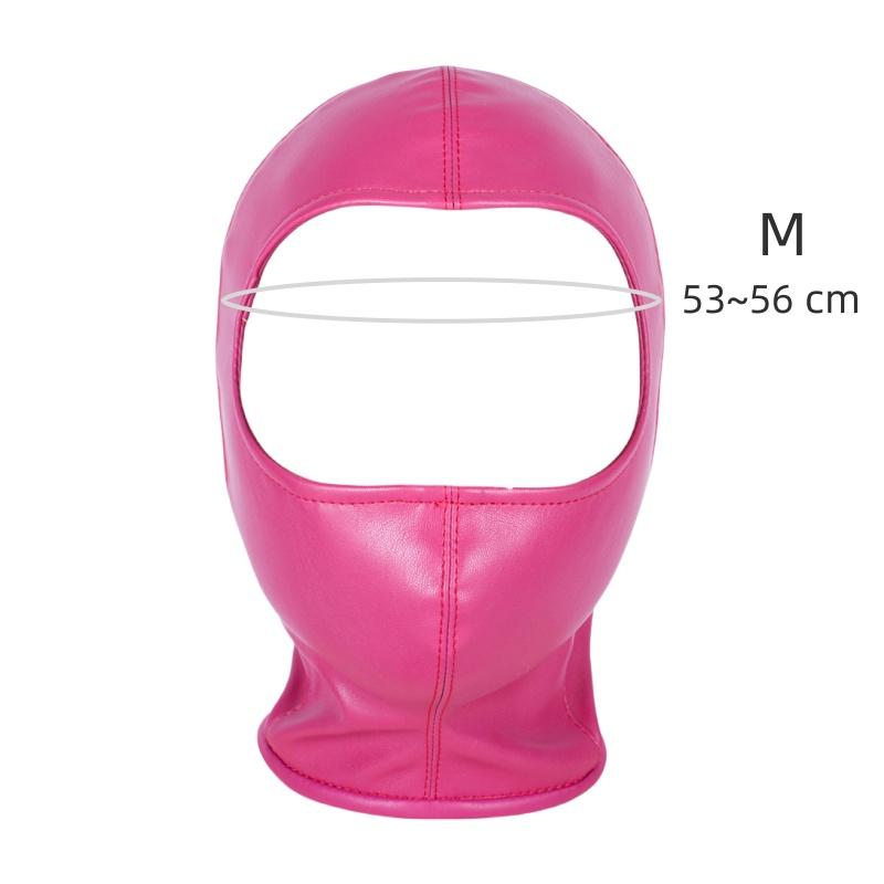 Sexy Leather Zipper Head Hood with Fetish Slave Bondage Mask Costume for Couples BDSM Cosplay Restraint Flirting Sex Toy