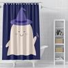 Home Shower Curtains For Bathroom Waterproof Fabric Modern Nordic Style Living Room Curtain Halloween Autumn Pumpkin Decoration