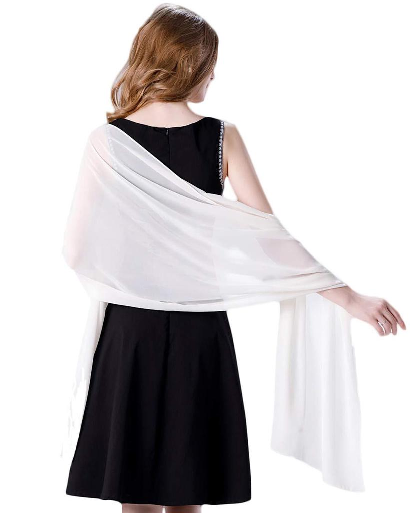 Women's Chiffon Evening Shawl and Wrap for Weddings and Bridesmaids