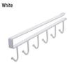 Wrought Iron Punch-Free Hanging Rack with Multifunctional Hooks for Under-Cabinet or Wardrobe Storage.