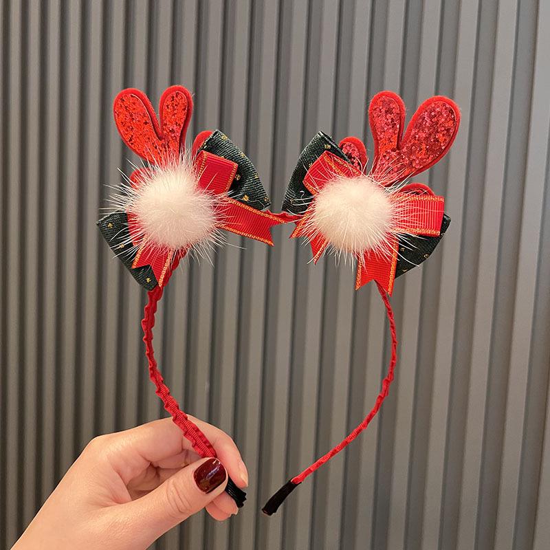 Christmas Antler Fairy Headband for Girls - Mori Style Children's Hair Accessory