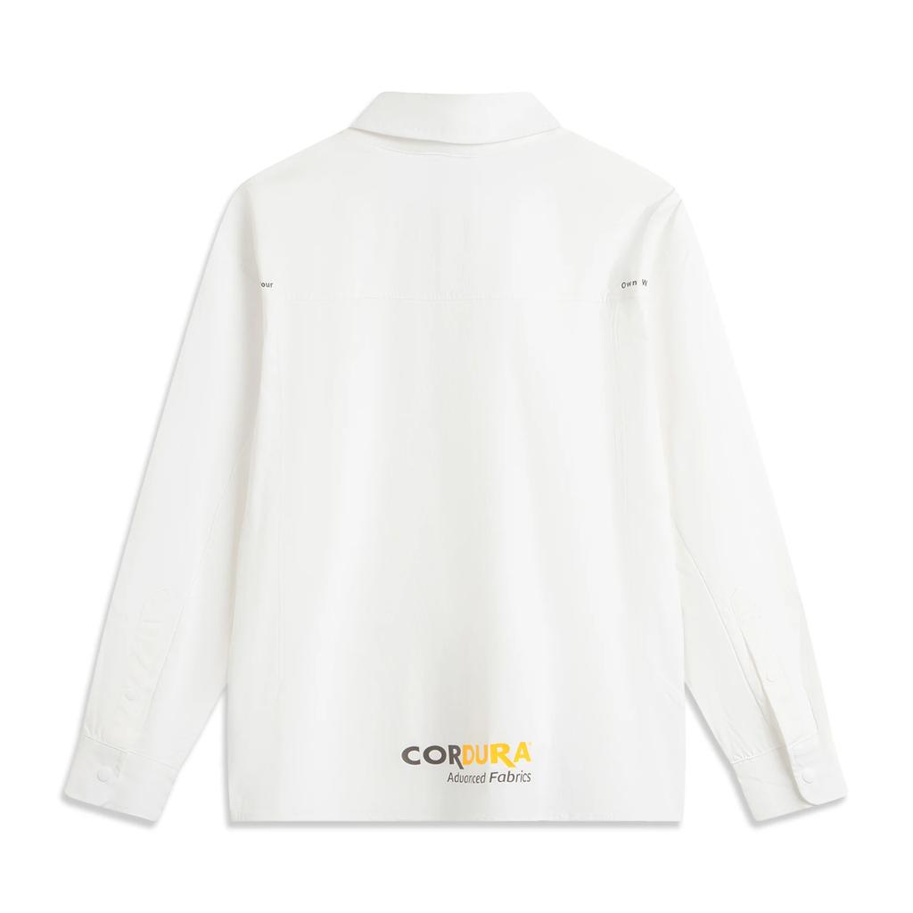 Li-Ning Wade Series Simple Letter Polo Collar Loose Versatile Long Sleeve Jacket Men Jacket AFDV119-6