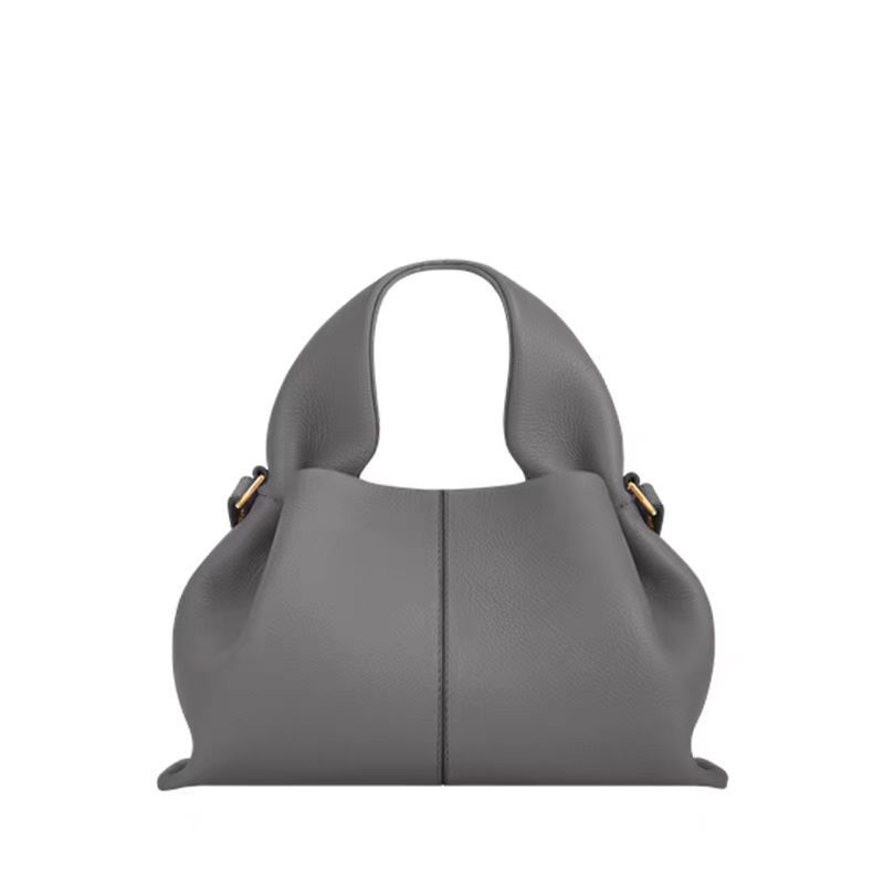 Poleno dumpling bag new bag French niche brand shoulder messenger bag cowhide handbag cloud bag