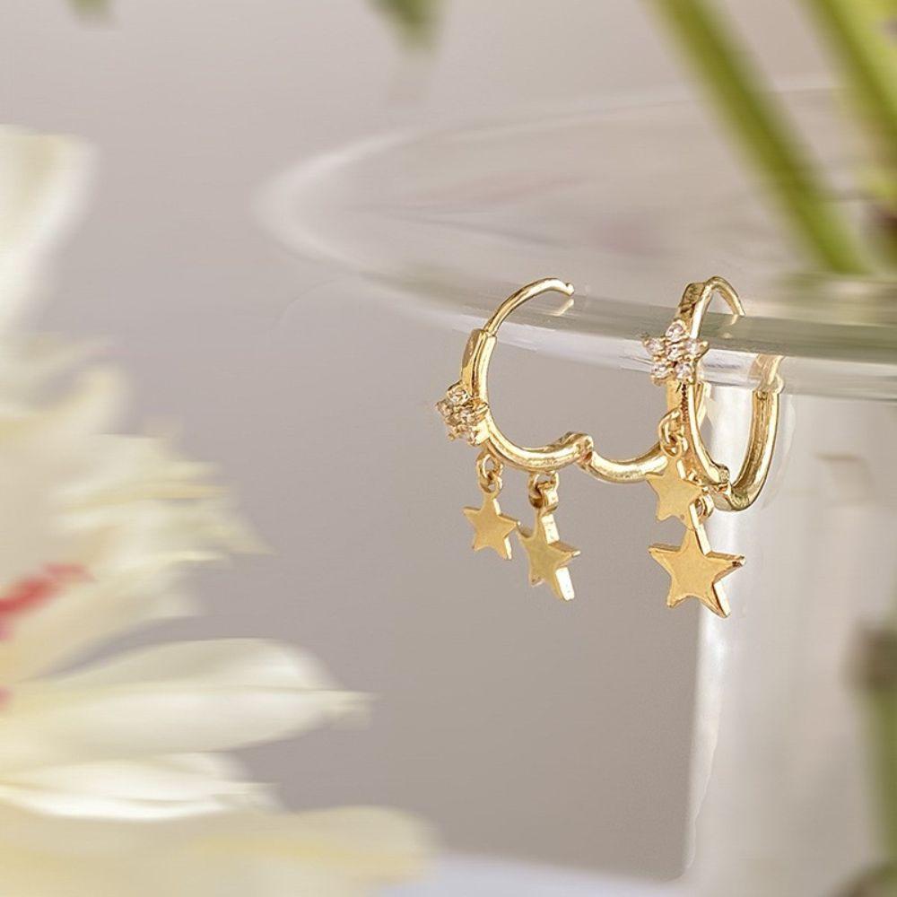 Women Jewelry Ear Buckle Women Earring Pendant Earring Star Drop Earrings Korean Style Earring