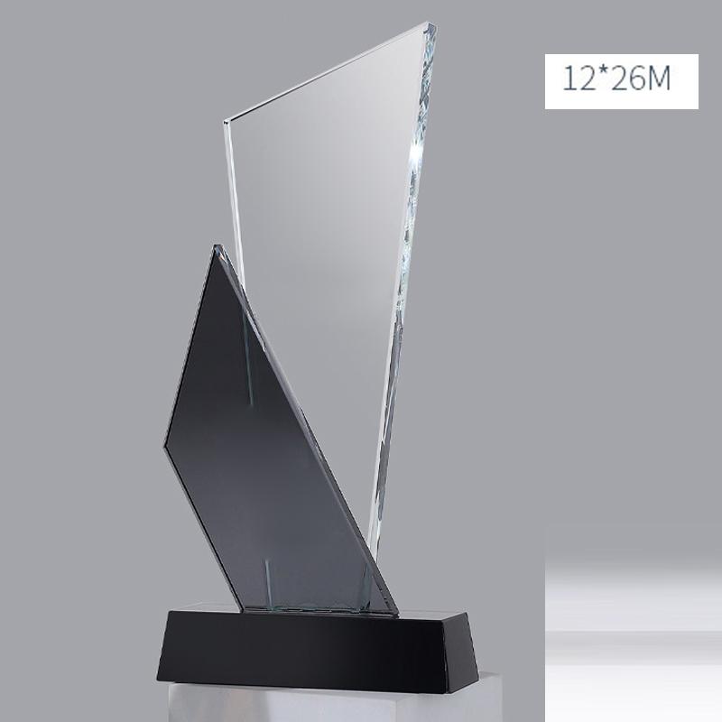 Creative Customized K9 Crystal Trophy, Engraved Upscale Authorization Plate, Honor Award, Excellent Employee Trophy, 1Pc