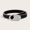Modern Women Jeans Belt Round Buckle Punk Belt Impressive Style for Beach