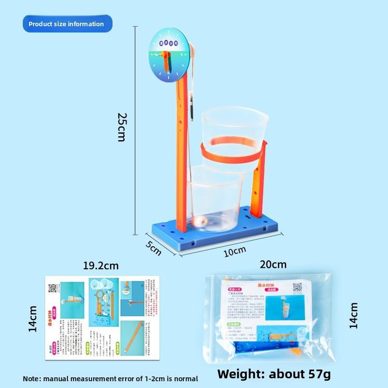 Childrens Diy Water Drop Clock Science Experiment Kit With Abs Materials For Kids Educational Fun