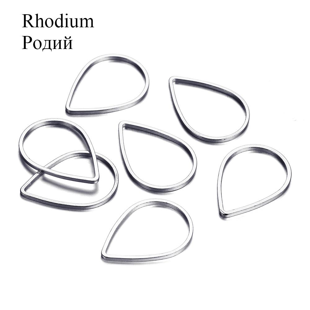 30Pcs/lot Waterdrop Teardrop Jump Rings For DIY Jewelry Making Findings Accessories Supplies Earring Hooks Necklaces Connectors