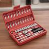 Compact Socket Wrench Toolkit | Steel Construction, Organized Molded Slots, Set with