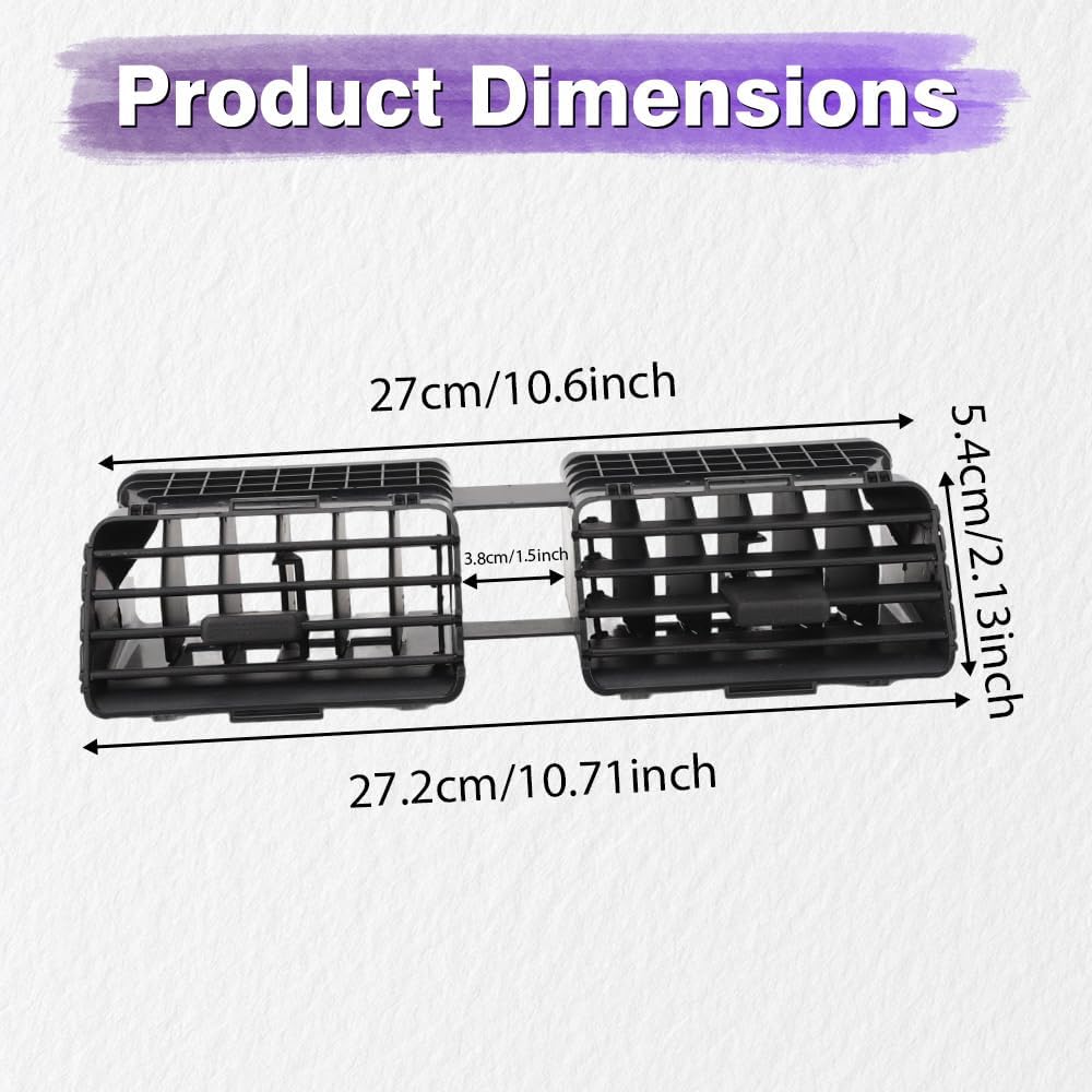 Front Center Dash Air Vent, Dashboard Air Vent Grille Compatible with Suzuki Swift 2004 2005 2006 2007 2008 2009 2010, Replaces 73610-77J00,