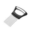 Stainless Steel Onion Holder & Slicer - Vegetable & Meat Tenderizer Tool