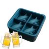 3D Shark Ice Mold Silicone Ice Cubes Molds Reusable Whiskey Ice Cubes Molds DIY Homemade Barware Easy Release