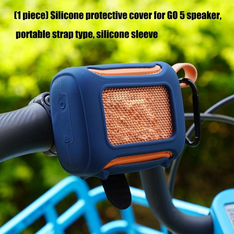 Silicone Protective Case With Carrying Strap For GO 5 Portable Speaker Shockproof And Dirt Resistant Cover