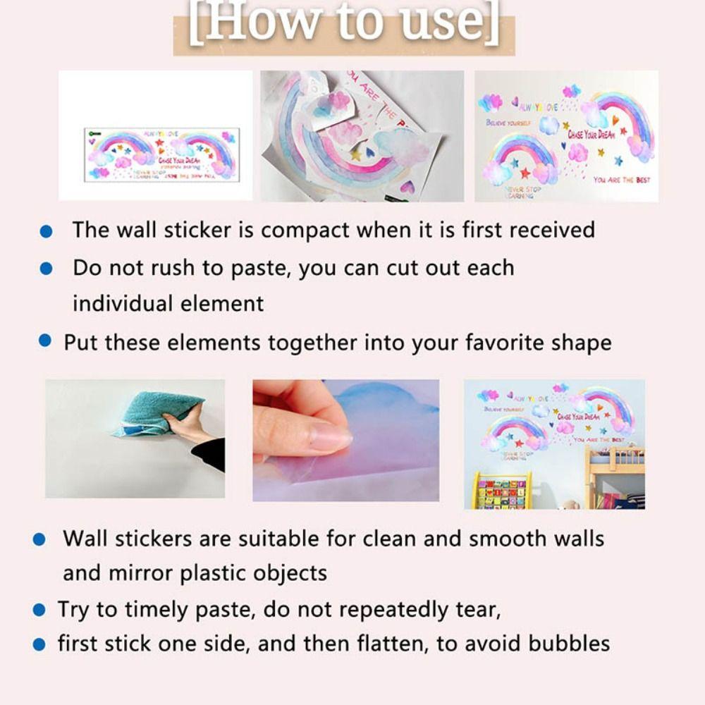 PVC Purple Eyes Decal English Slogan Butterfly Wall Stickers Modern   Bedroom