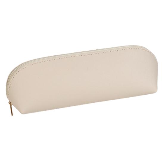 Piórnik Wodoodporny piórnik ze sztucznej skóry Wytrzymały, gładki zamek błyskawiczny Torba do przechowywania artykułów piśmienniczych do szkoły domowej