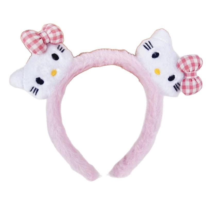 2026 New Cute Cat Bow Headband with Lace Trim - Women's Autumn/Winter Hair Accessory for Face Washing