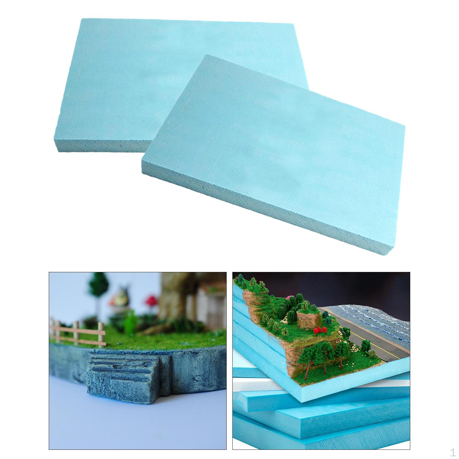 

2x доска для рукоделия из пеноматериала «сделай сам» пейзажный пейзаж здание живописный 30cmx20cmx4cm