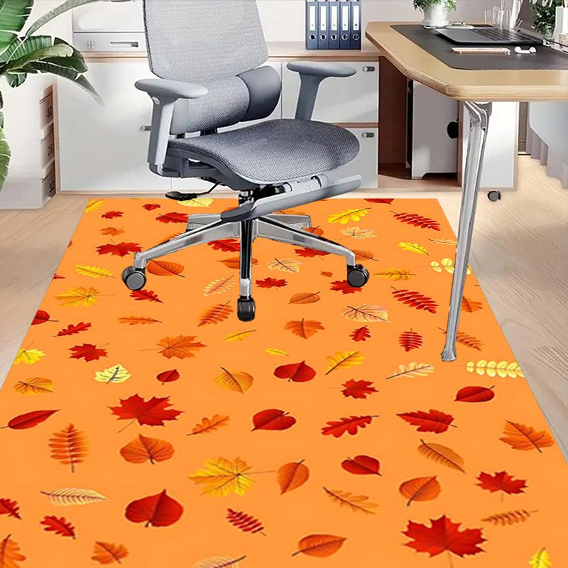 1PC Autumn Leaves Extra Large Non Slip Floor Carpet, Office, Family, Studio Large Area Rug Indoor Rugs, Bold Statement Piece