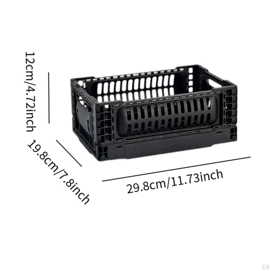 Úložný koš Kompaktní 5L odolný proti poškrábání stabilní černý prostorný organizér kufřík Nákladní stojan pro