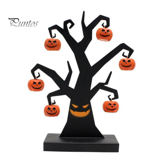 

Железный пень из тыквы на Хэллоуин с подвесной тыквой, настольный декор, жуткая атмосфера, реквизит для украшения домашней вечеринки Tree