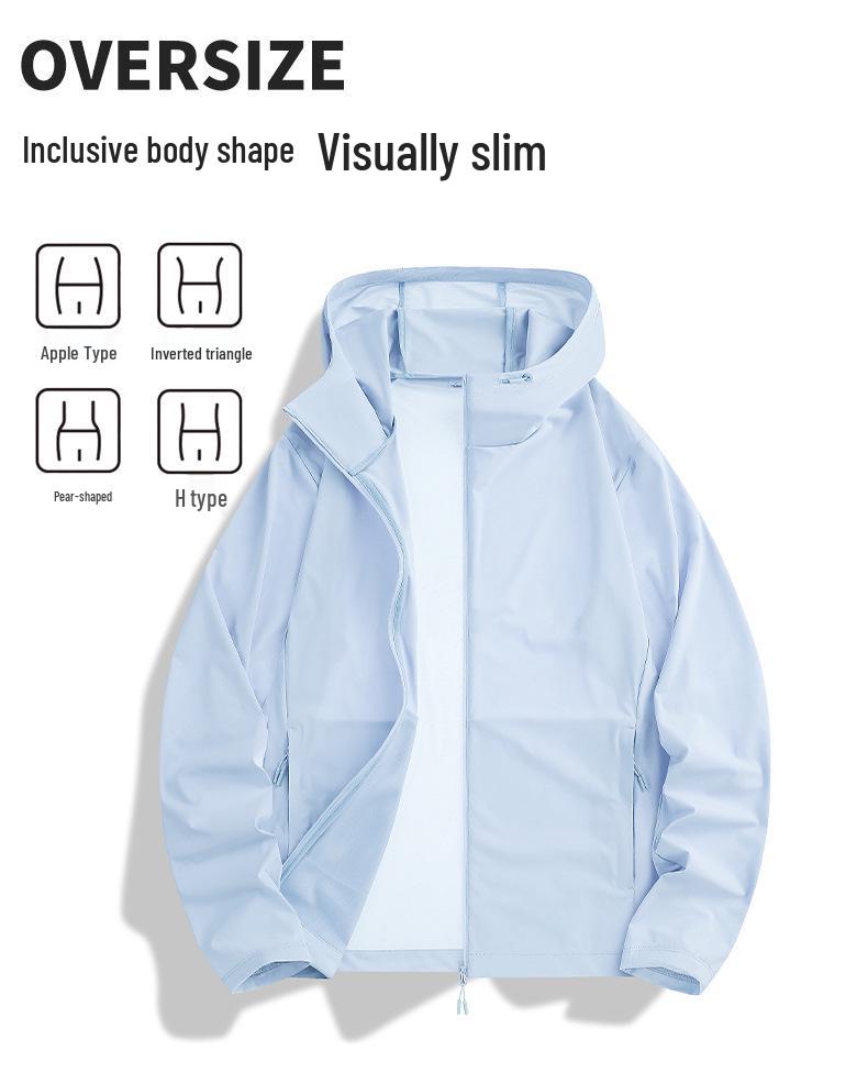 Unisex UV-Blocking Spring/Summer Lightweight Breathable Sun Protection Jacket
