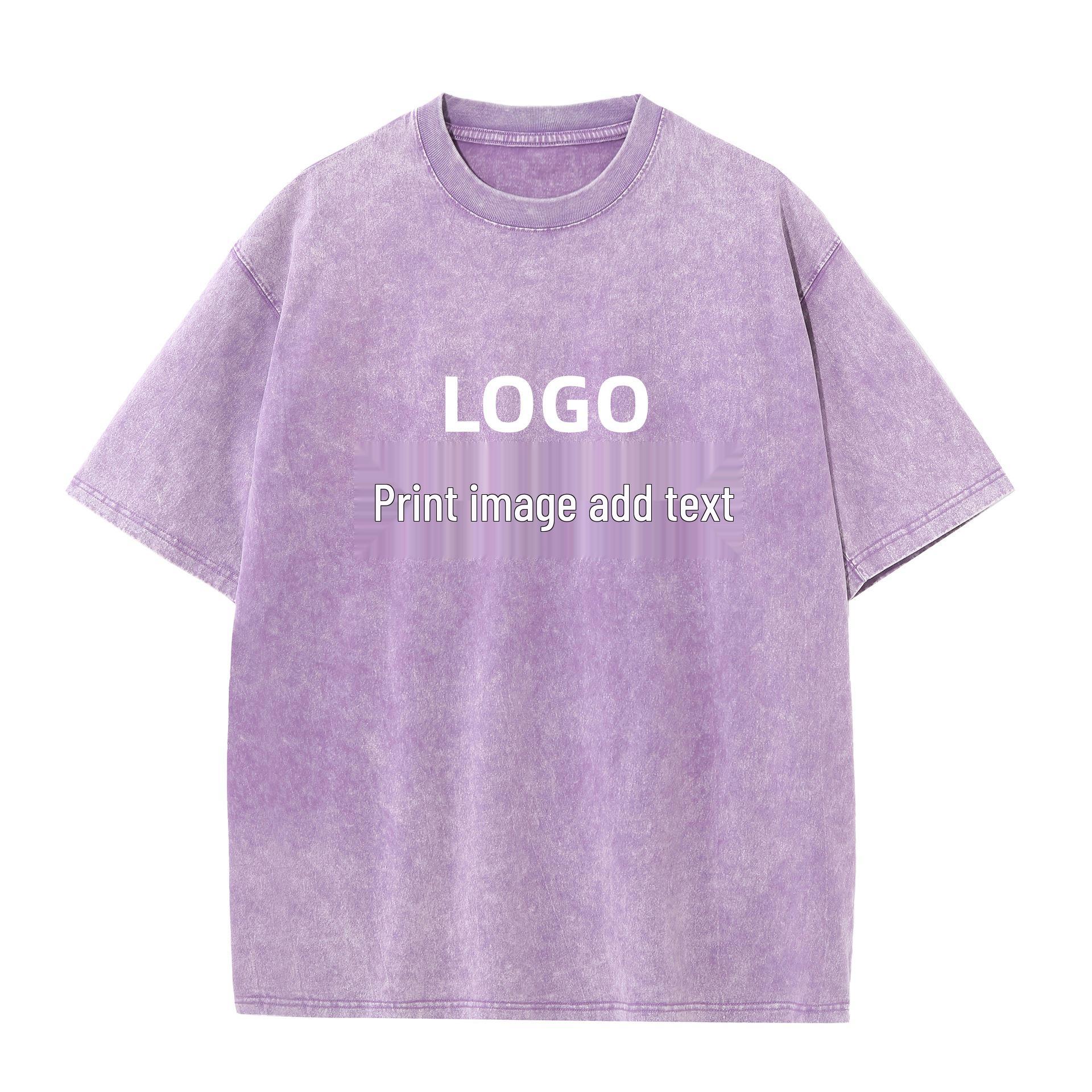 Men s Retro Washed Cotton T-Shirt - American Trendy Brand S