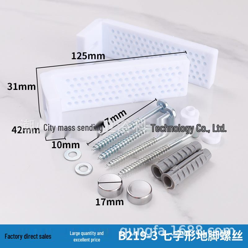 Gebogene Basis Badezimmer WC Installationsschrauben und Befestigungsbolzen Set