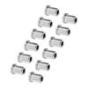 12PCS Guitar Through Body Ferrules Replacement Metal String Bushing for Electric Guitar