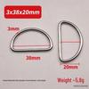 Metal D-Ring Buckle for Pet Webbing and Accessories