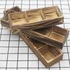 Wooden Coffee Holder Sugar Container 3 Grids Condiment Packet Dispenser Cabinets