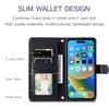 For iPhone 14 Pro Max Leather Phone Case with Wallet Rhombus Grid Pattern
