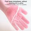 1 Pair Housework Gloves Silicone Cleaning Gloves with Anti-Slip Texture Extended Arm