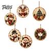 Craft Kits for Family Night 6Pcs/Set Christmas Ornaments DIY Faux Pearl Art Kit, Hanging Decorations Kit Personalized Tree with Round Charms